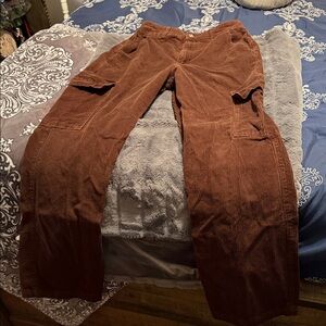 Hollister Chocolate Corduroy Trousers